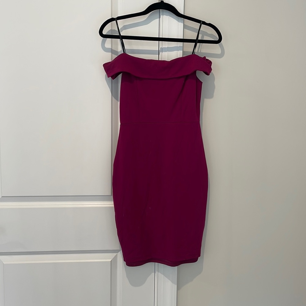 Off the shoulder formal mini dress size small
